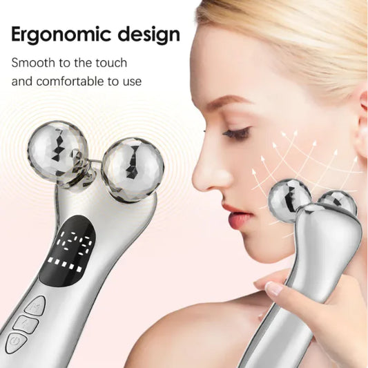 Wellethiq GlowPulse™ Intelligent Facial Roller Massager